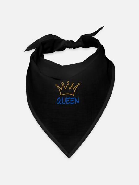Queen 2 - Bandana Dreieckstuch - Schwarz