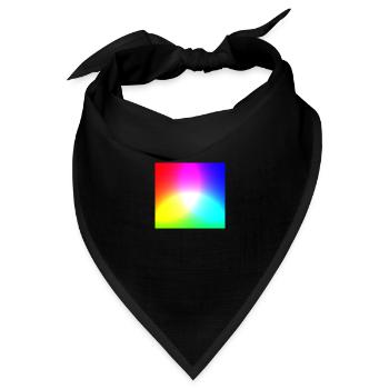 RGB Farbpalette - Additive Farbmischung - Bandana Dreieckstuch - Schwarz - Vorne