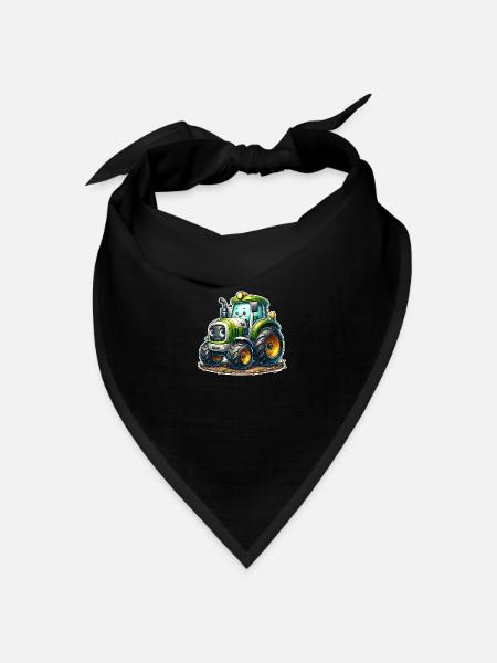 Traktor - Bandana Dreieckstuch - Schwarz