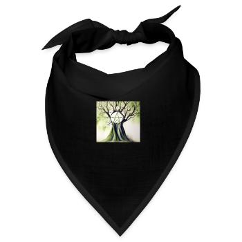 sketch to image 20241129 193209 - Bandana Dreieckstuch - Schwarz - Vorne