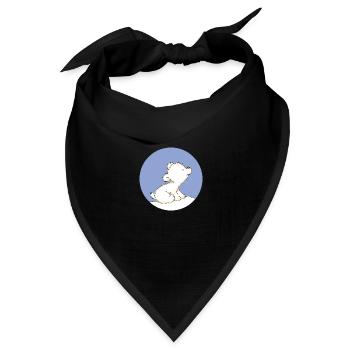 Baby Polar Bear - Bandana Dreieckstuch - Schwarz - Vorne