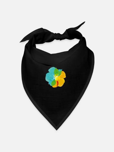 Farbrausch - Bandana Dreieckstuch - Schwarz