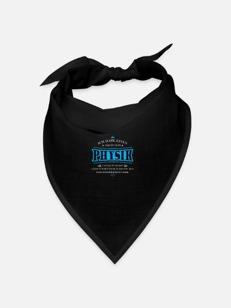 Abschluss in Physik - Bandana Dreieckstuch - Schwarz