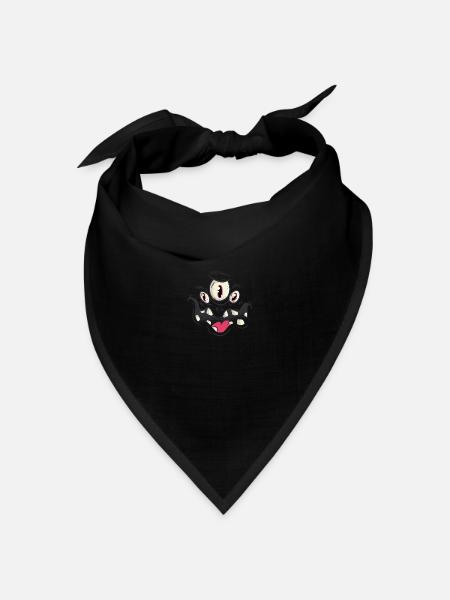 Halloween Monster - Bandana Dreieckstuch - Schwarz