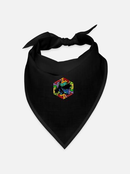 Drache Mythologie Drachen - Bandana Dreieckstuch - Schwarz