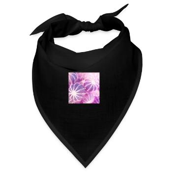 Sommer Kakteen Aquarell Minimalismus - Bandana Dreieckstuch - Schwarz - Vorne