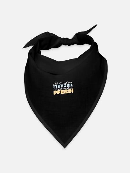 Lustige Reitersprüche Für Reiter Und Pferde Fans - Bandana Dreieckstuch - Schwarz