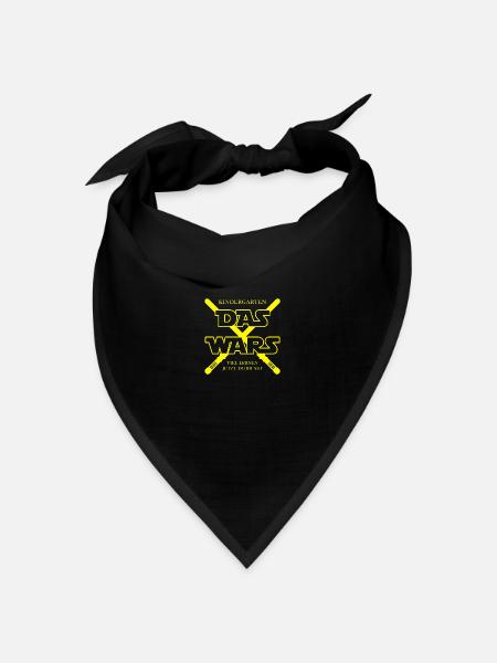Kindergarten Das Wars Einschulung Schulkind Lustig - Bandana Dreieckstuch - Schwarz