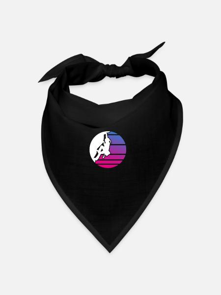 Klettern Kind Mädchen Bouldern - Bandana Dreieckstuch - Schwarz