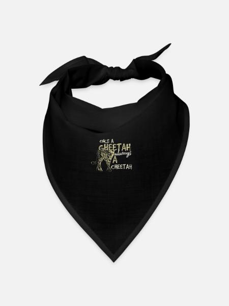 Gepard - Bandana Dreieckstuch - Schwarz