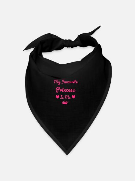 Princess - Bandana Dreieckstuch - Schwarz