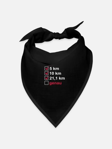 Marathon - Bandana Dreieckstuch - Schwarz