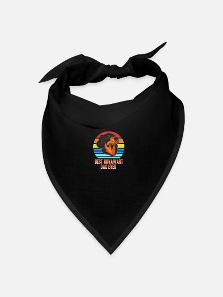 Hovawart Hund - Bandana Dreieckstuch - Schwarz