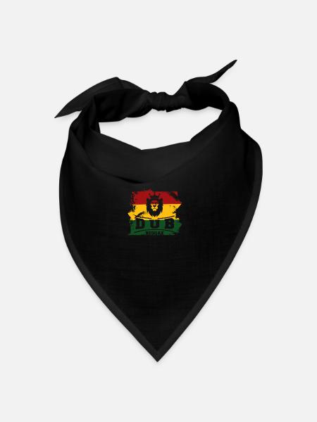 Dub reggae - Bandana Dreieckstuch - Schwarz