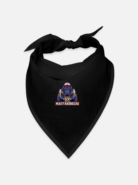 Magyarorszag - Bandana Dreieckstuch - Schwarz