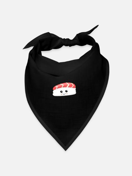 SUSHI - Bandana Dreieckstuch - Schwarz