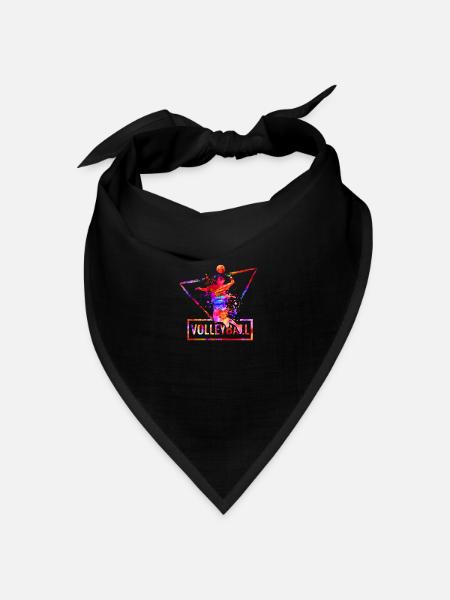 Volleyball - Bandana Dreieckstuch - Schwarz