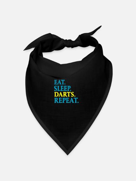 Darts Dart - Bandana Dreieckstuch - Schwarz