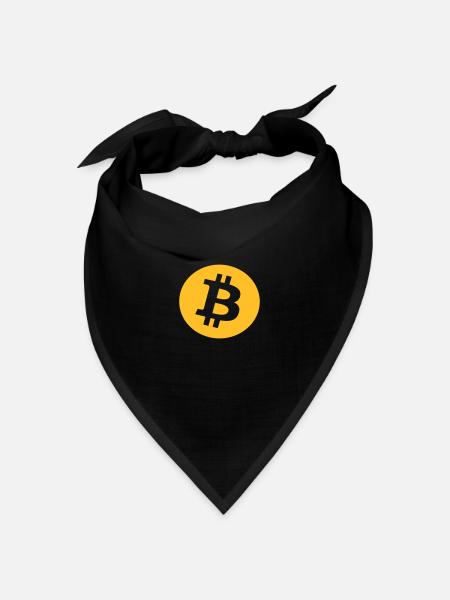 bitcoin - Bandana Dreieckstuch - Schwarz