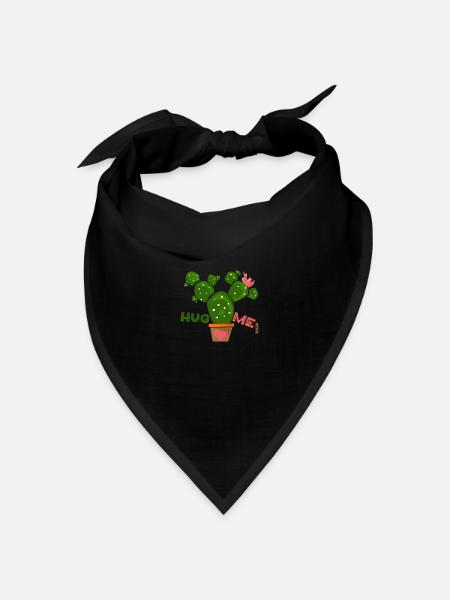 hug me - Bandana Dreieckstuch - Schwarz