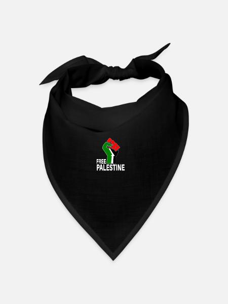 Freies Palästina - Bandana Dreieckstuch - Schwarz
