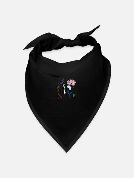 Biologie - Bandana Dreieckstuch - Schwarz