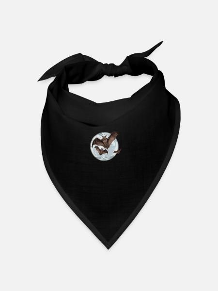 Fledermaus - Bandana Dreieckstuch - Schwarz