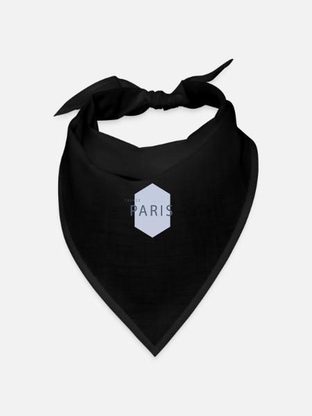 PARIS FRANCE PARIS - Bandana Dreieckstuch - Schwarz
