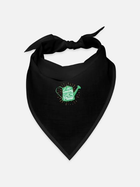 Lustiger Gartenarbeit Landschafts Gärtner Garten - Bandana Dreieckstuch - Schwarz