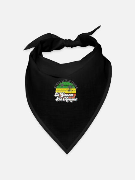 Jedes kleine Ding wird in Ordnung sein Jamaika - Bandana Dreieckstuch - Schwarz