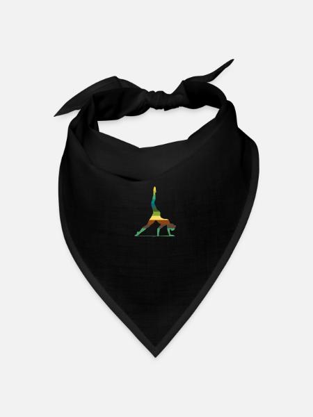 Kunstturnen Bodenturnen Fitness Sport Gymnastic - Bandana Dreieckstuch - Schwarz