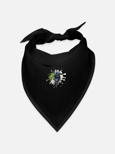 GS schwarz - Bandana Dreieckstuch - Schwarz