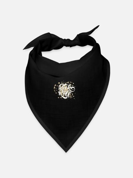 Rock 'n' Roll - Bandana Dreieckstuch - Schwarz