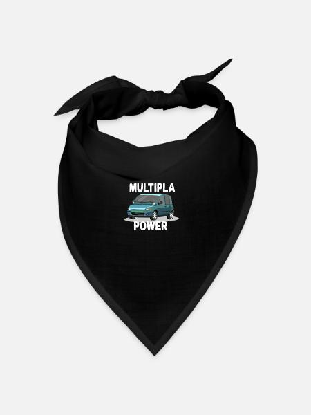 Multipla Power Auto Lieblingsauto - Bandana Dreieckstuch - Schwarz