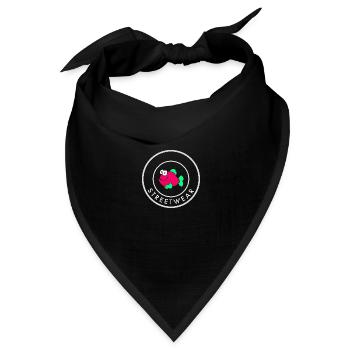 fish - streetwear - Bandana Dreieckstuch - Schwarz - Vorne