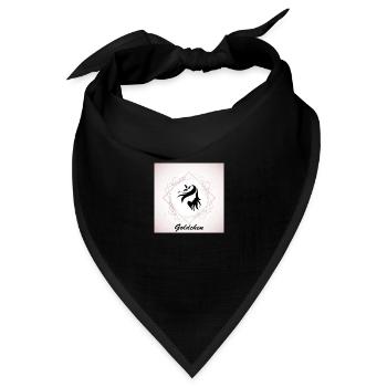 Goldchen Frau - Bandana Dreieckstuch - Schwarz - Vorne
