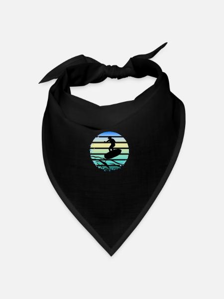 foil surf - foil surfing - foilsurfing - Bandana Dreieckstuch - Schwarz