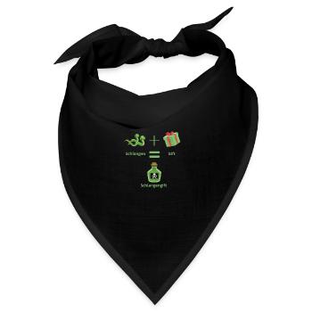 Schlangengift - Bandana Dreieckstuch - Schwarz - Vorne