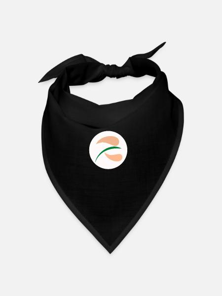 AUFKLEBER "FULL MOON INSPIRATION" - Bandana Dreieckstuch - Schwarz