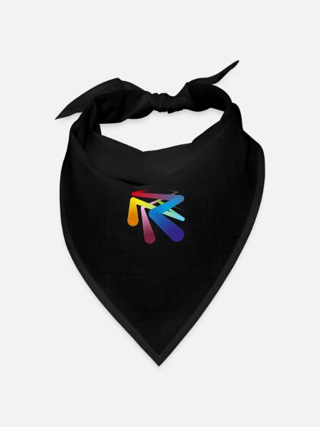Farben Pipelines - Bandana Dreieckstuch - Schwarz