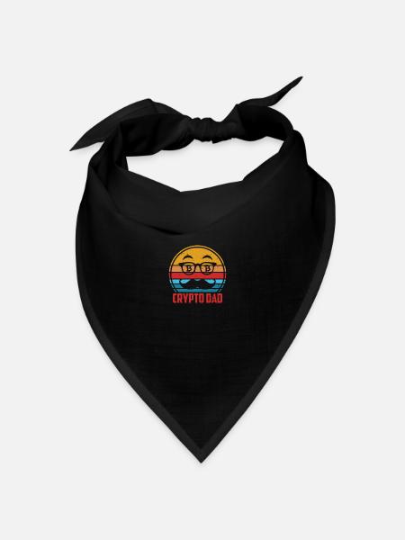 Krypto-Vater - Bandana Dreieckstuch - Schwarz