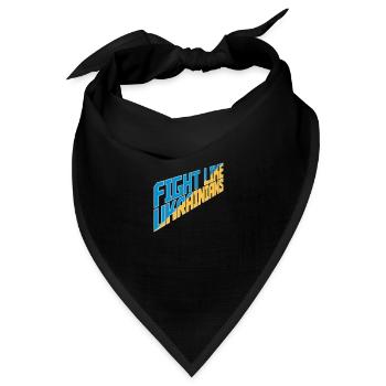fight like ukrainians Zitat - Bandana Dreieckstuch - Schwarz - Vorne