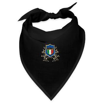 Italien Italienisch Rom Europa Italien Italien Mailand - Bandana Dreieckstuch - Schwarz - Vorne