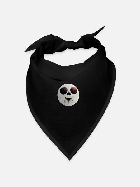 Happy Skull - Bandana Dreieckstuch - Schwarz