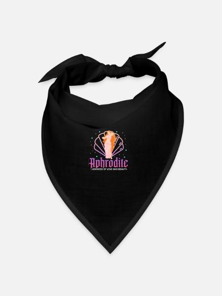 Aphrodite goddess of love and beauty Design - Bandana Dreieckstuch - Schwarz