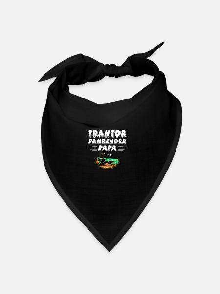 Traktor - Bandana Dreieckstuch - Schwarz