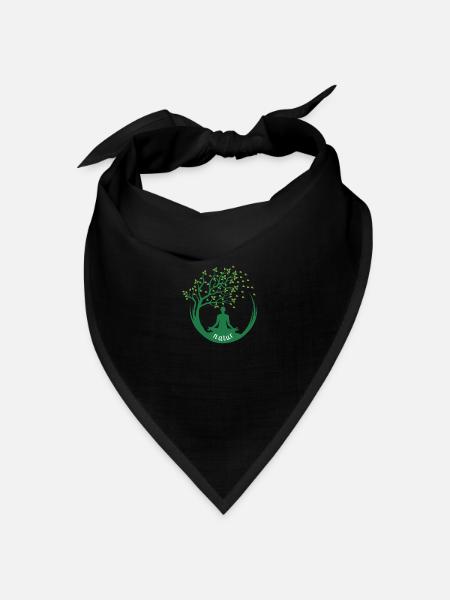 Nature - Bandana Dreieckstuch - Schwarz