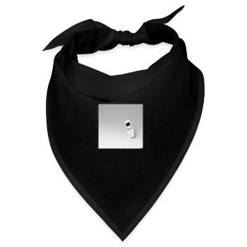 Minimal Cell 02 - Bandana Dreieckstuch - Schwarz - Vorne