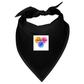 COLORE LA VIE - Bandana Dreieckstuch - Schwarz - Vorne