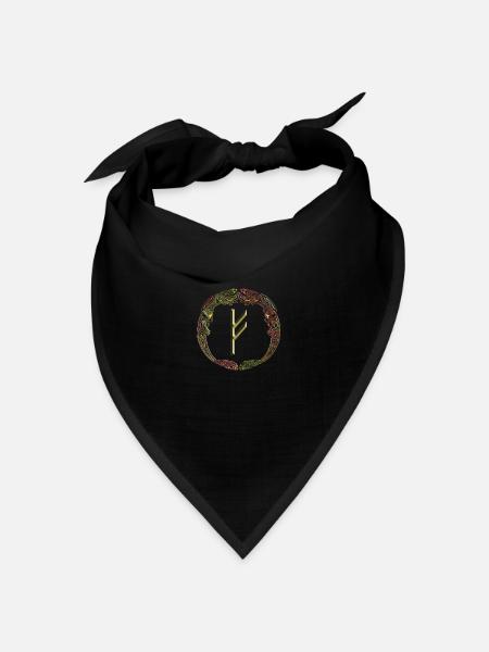 Fehu - Bandana Dreieckstuch - Schwarz